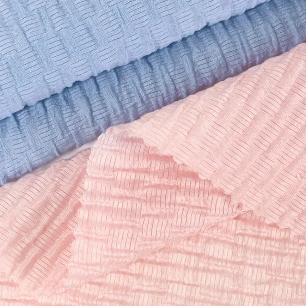 

Модная пузырчатая ткань, сплошной цвет, плиссированное платье, дизайнерская одежда, оптовая продажа, ткань Apaprel для шитья своими руками, нейлоновый материал