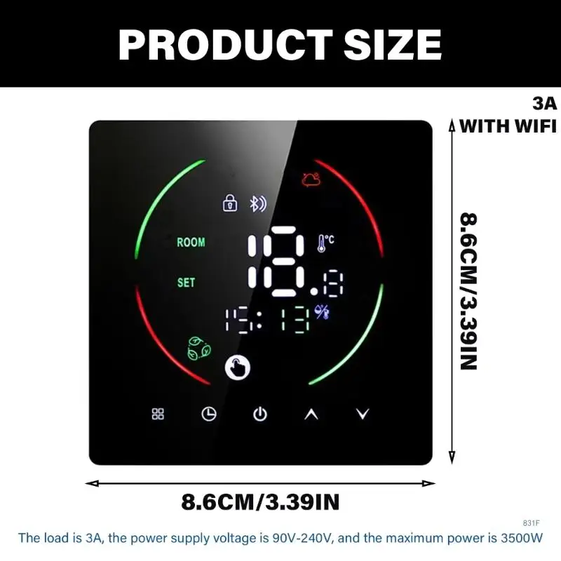 3A Intelligenter Temperaturregler Programmierbare Thermostat-App-Steuerung