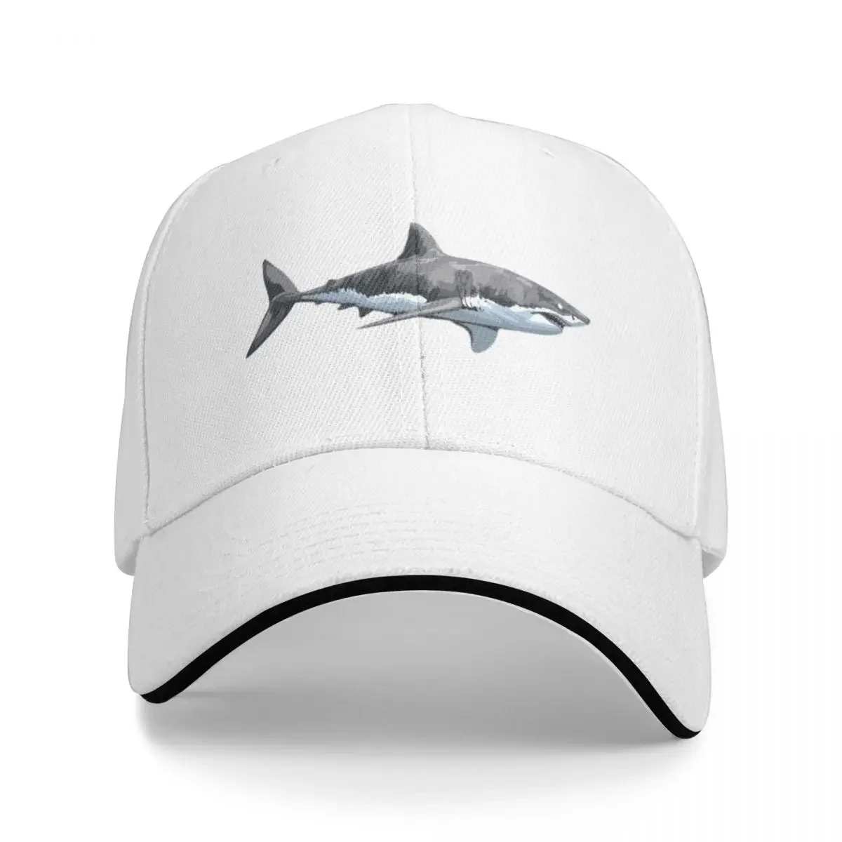 Great White Shark Cap Fashion Casual Baseball Caps Adjustable Hat Hip Hop Summer Unisex Baseball Hats Customizable Polychromatic