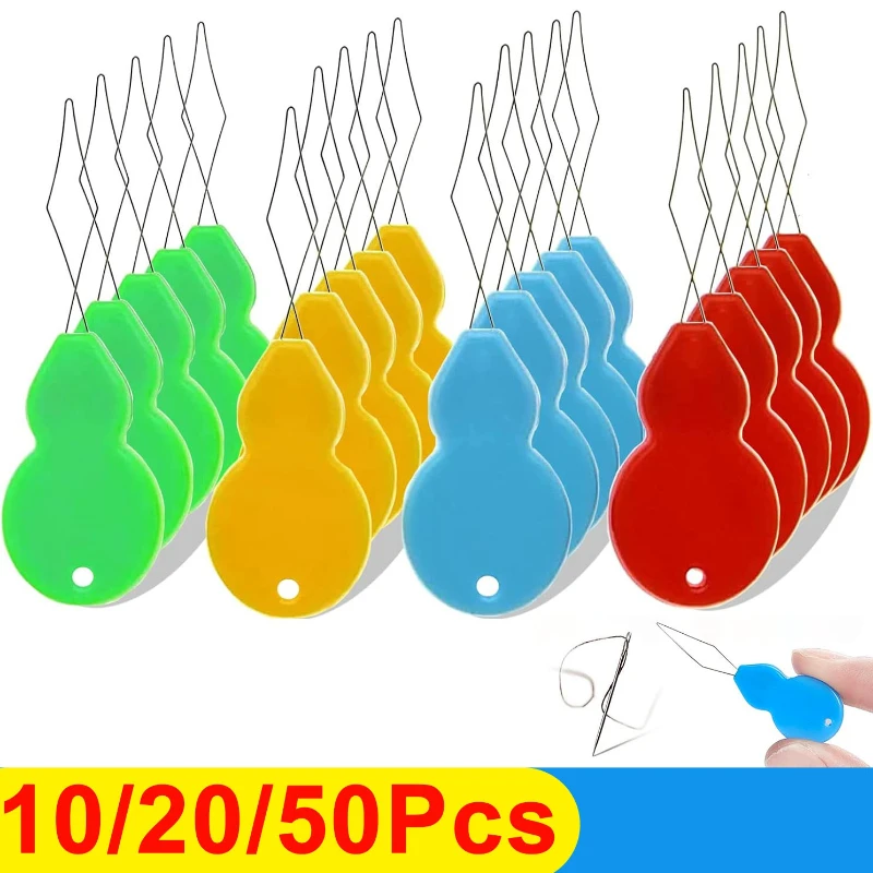 10/50 قطعة إبرة سهلة جهاز التلقائي موضوع الإبر أدوات خياطة عراف المسنين الهادي ماكينة خياطة اليدوية DIY بها بنفسك لوازم