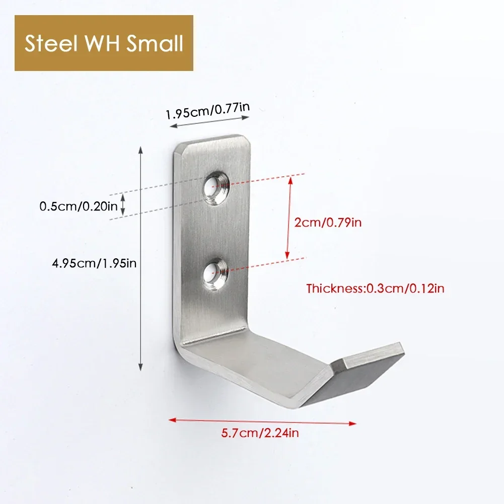 Stainless Steel Motorcycle Helmet Hook Racks Multipurpose Hanger Home Luggage Jacket Holders Kitchen Cabinet Shelf Wall Mount