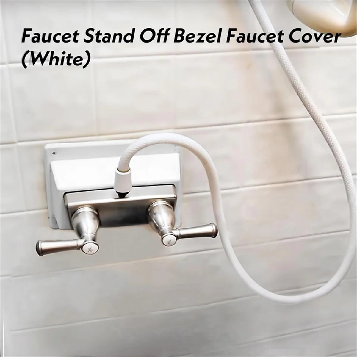 WDMG Faucet Bezel Stand Off Faucet Cover Replacement, Faucet Bezel Stand Off Faucet Cover for RV Caravans Shower