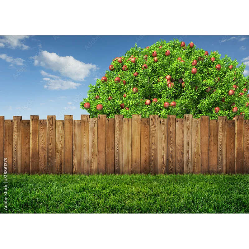 NITREE Landscape Photography Props Green Grass And Blue Sky White Clouds Photo background Studio Props  CDD-08