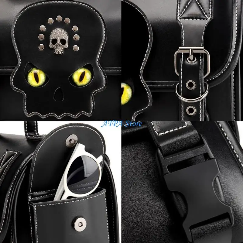 U13C حقيبة ملحقات الدراجة النارية الأنيقة مع مقصورات وظيفية حقيبة دراجة نارية كلاسيكية مريحة للحمل