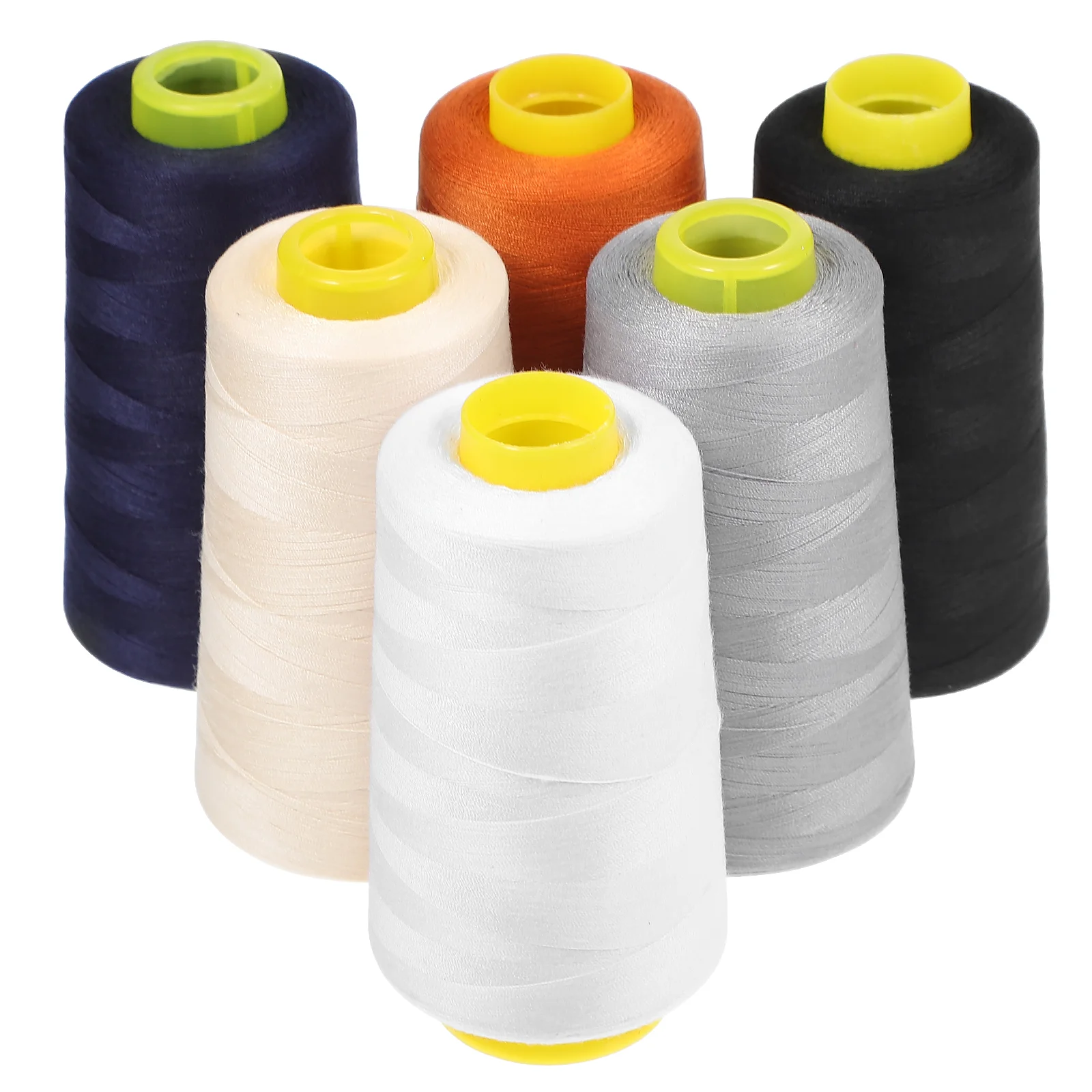 

6 Pcs High Speed Polyester Thread Embroidery Threads Indoor Sewing Machine Colored For Clothes