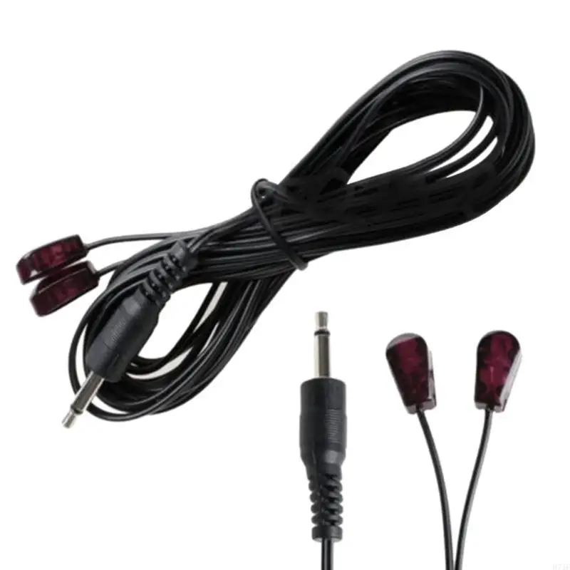 H7JF 3.5mm 이중 적외선 IR 어댑터 원격 제어 수신기 익스텐더 확장 케이블
