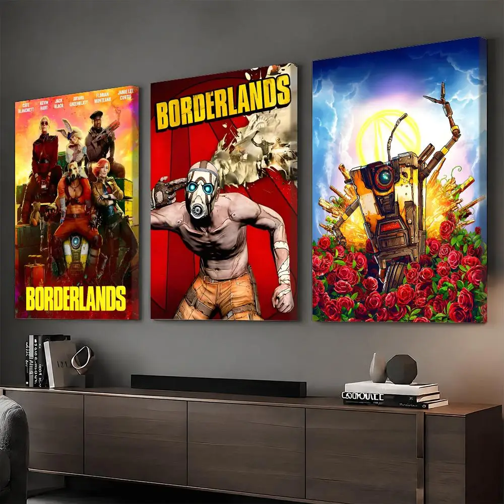 Game B-Borderlands Painting Calligraphy HD Canvas Print Poster Wall Art | Optional Frame | Modern Hallway Decor