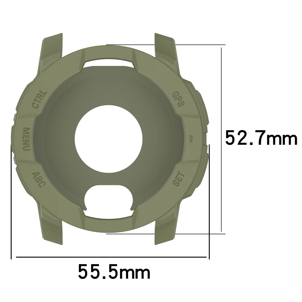 Защитный чехол-рамка для умных часов Garmin Instinct 3, мягкие силиконовые чехлы с рамкой, чехол