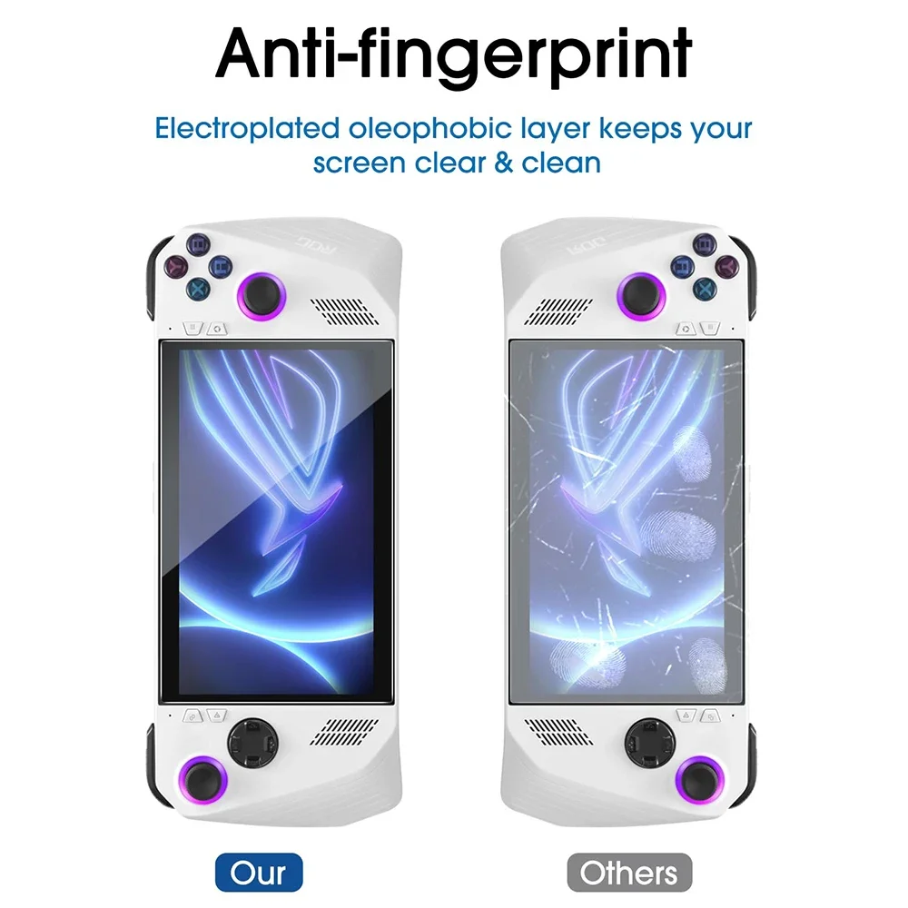 HD الزجاج المقسى شاشة فيلم ل Asus ROG Ally لعبة وحدة التحكم المضادة للخدش ROG Ally X واقي للشاشة ملحقات الفيلم المقسى