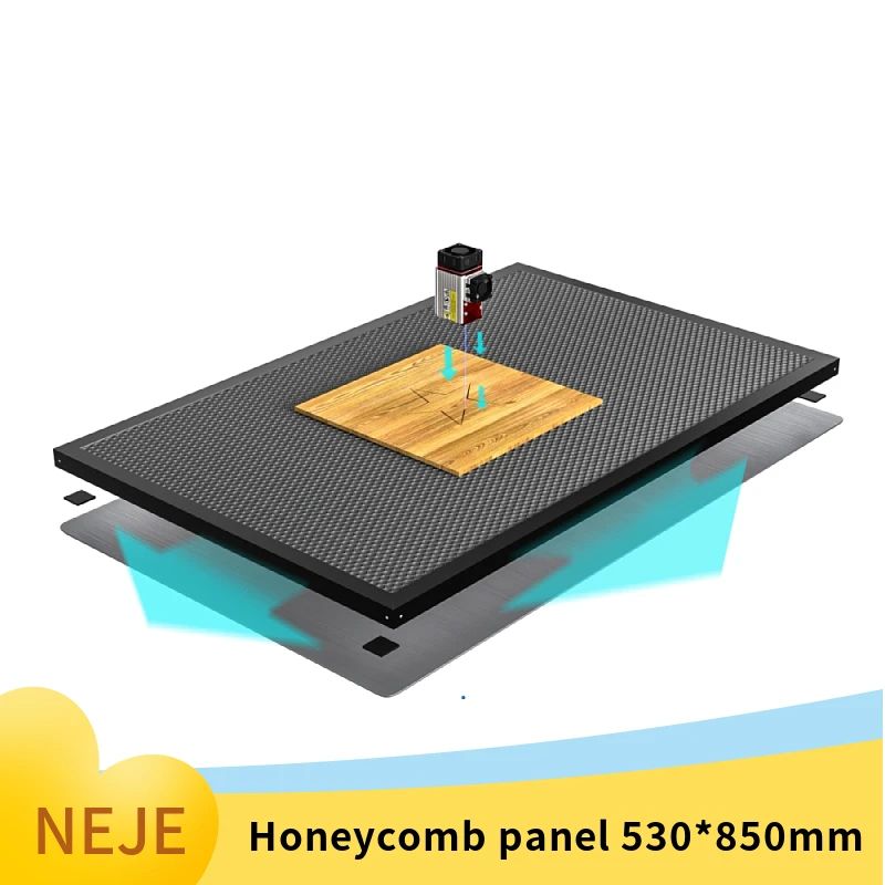 NEJE laser honeycomb panel table CO2 diode laser engraving and cutting machine cnc honeycomb panel bed cleaning cutting530*850mm