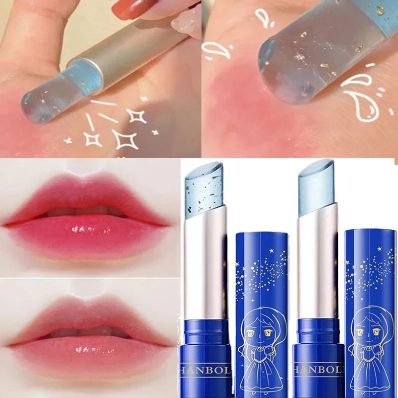 Temperature Change Lip Balm Long Lasting Moisturizing Nutrition Lip Gloss Crystal Jelly Transparent Nature Waterproof Lipstick