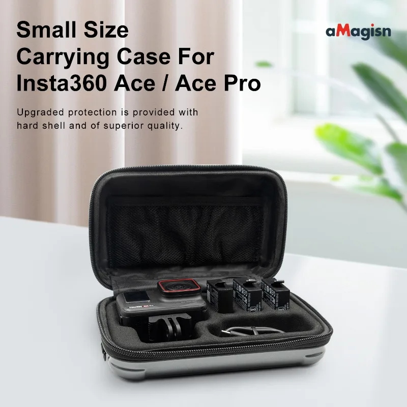 1pcs aMagisn Small Size Carrying Case Organizer Protective shell  Sports Camera Accessories For Insta360 Ace/Ace Pro