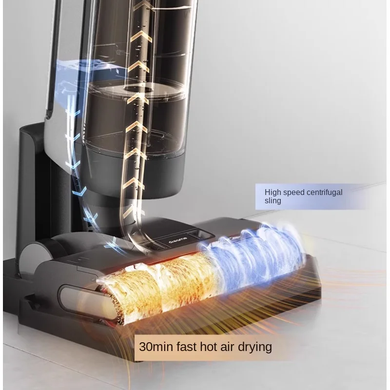 Dreame Tech H12 PRO Powder Injector, Smart Floor Injector Without Cable, Vacuum Cleaner and Ball To Hard Floor With Hot Air Ring