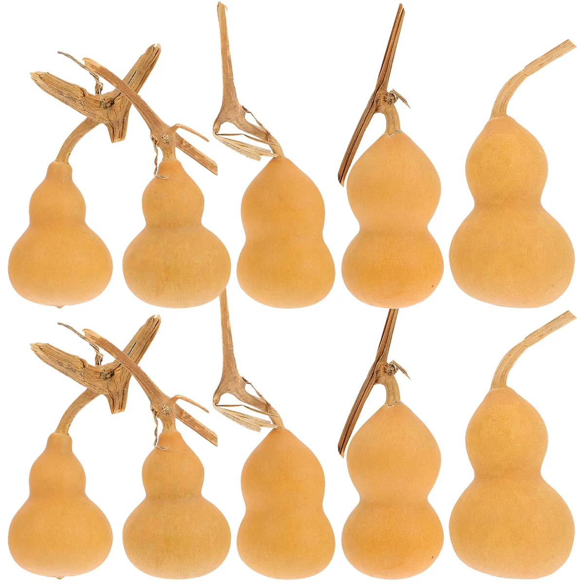 10 Pcs Crafts Mini Gourd Natural Desktop Decorative Adorn Calabash Decors Ornaments