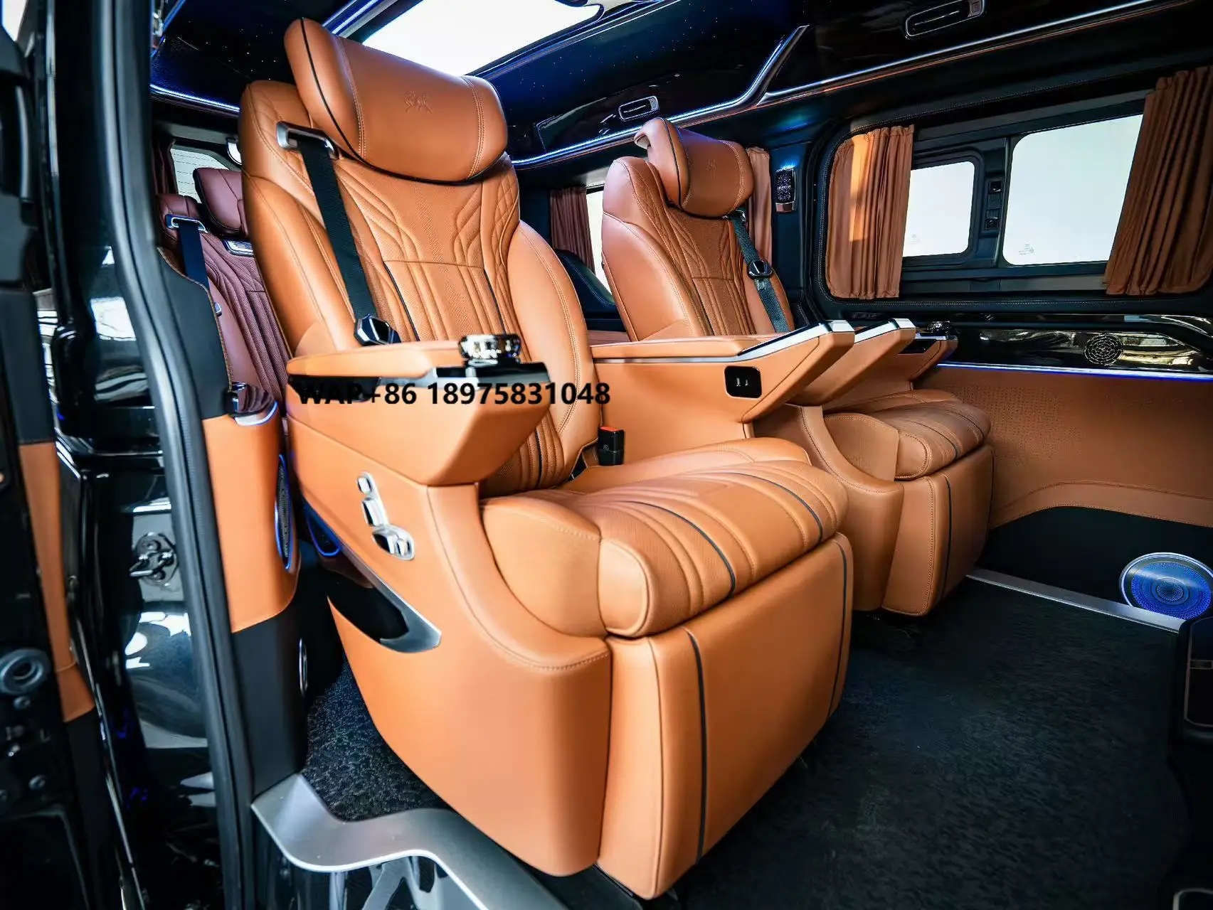New China Manufacturer Electric Luxury Car Seat for Van with Touch Screen Control and Wireless Charging