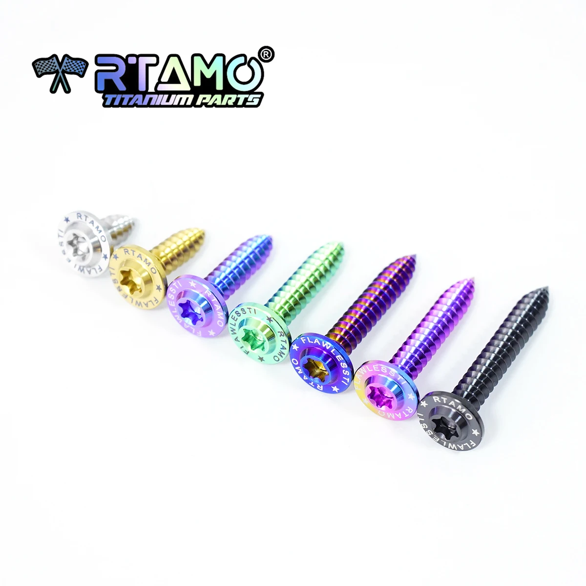 RTAMO M6X15-40 Titanium Self-Tapping Bolt High Strength Color Available (1 pc)