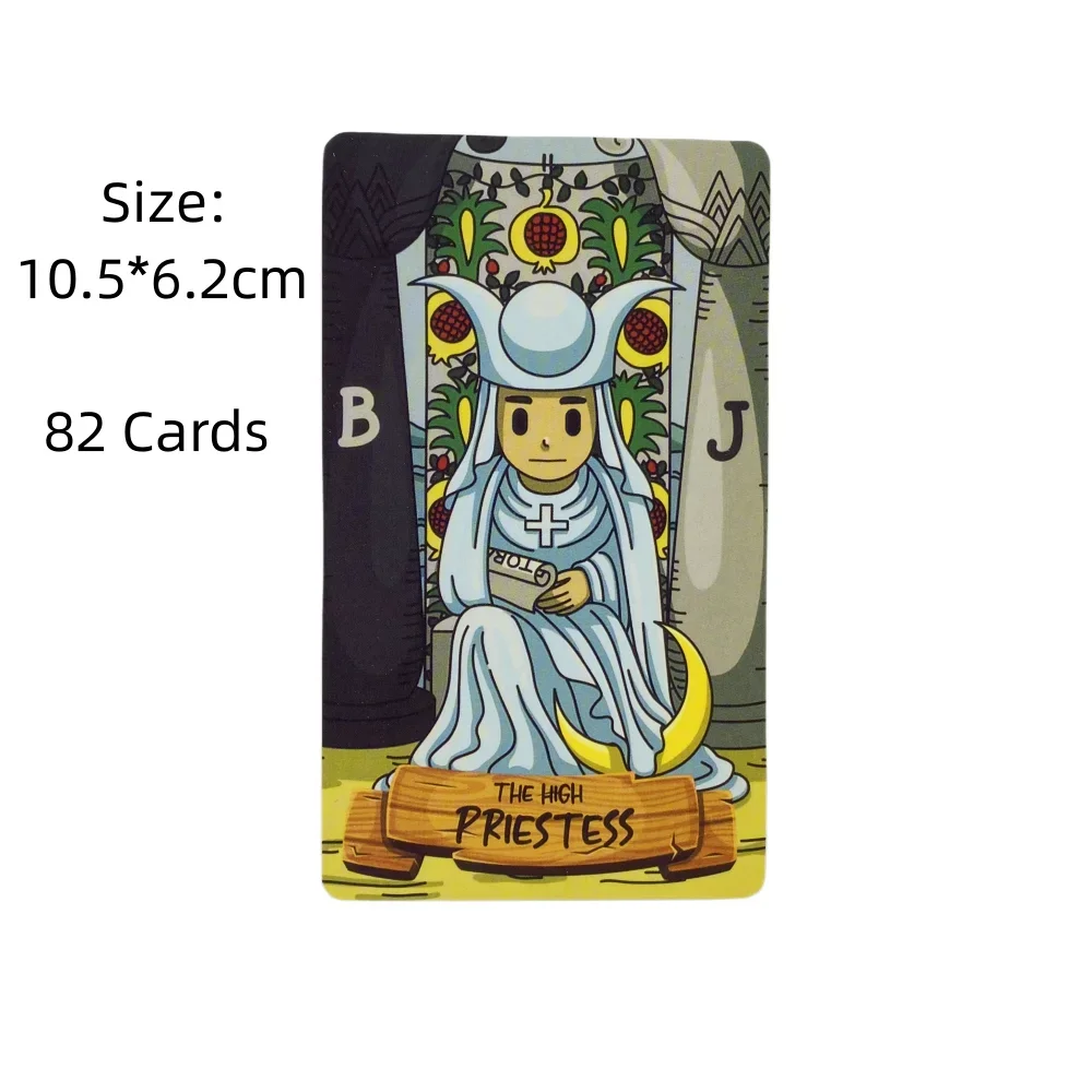 1 pçs baralho tarô de simmithtiny cartas um 82 baralho oracle inglês visões adivinhação edição borad jogando jogos