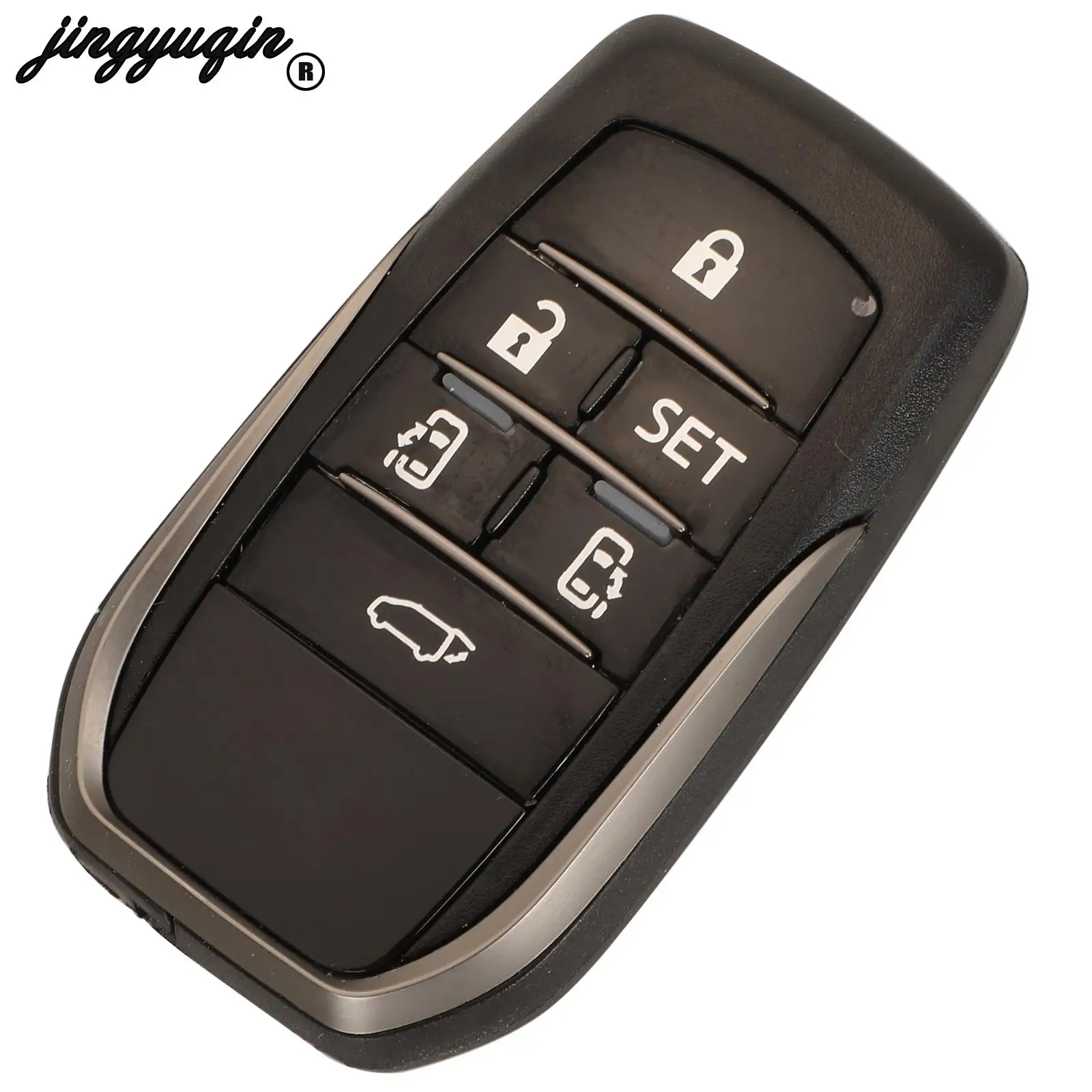 Jingyuqin 5/6 Bottoni Flip Chiave A Distanza Dell'automobile Borsette Fob Della Copertura Della Cassa Per Toyota Vellfire Alphard Sostituzione Con Lama Uncut