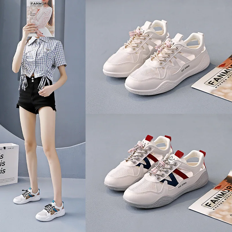

Ladies Vulcanized Shoes Fashionable and Comfortable Sports Dad Casual Shoes Mesh Hollowed Out and Breathable