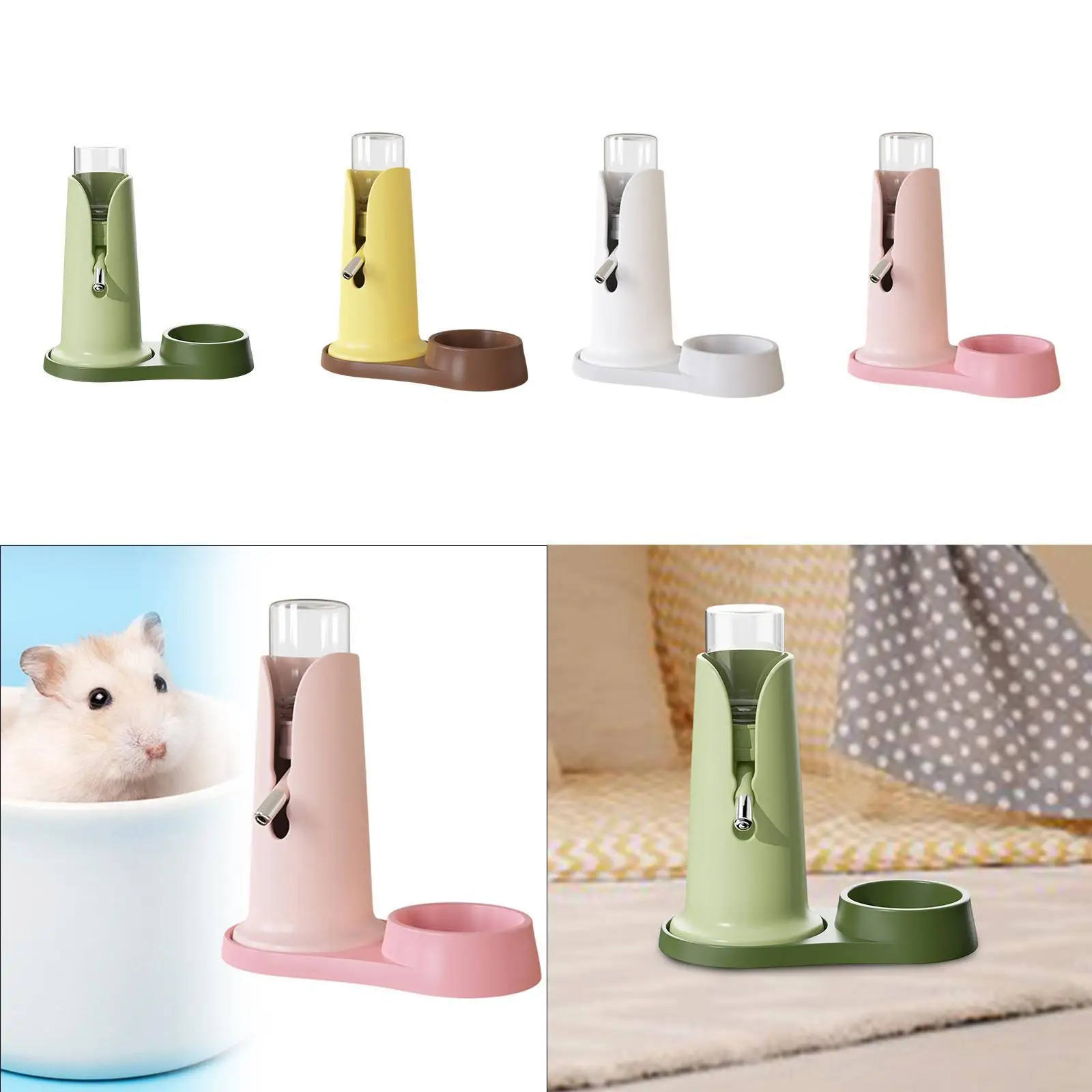 Hamster Water Bottle Hygienic Cage Dispenser for Small Animals Rabbit Gerbil