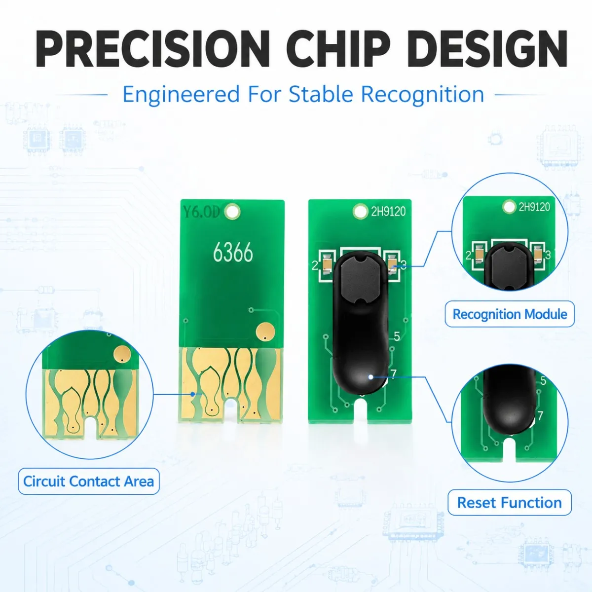 T6361-T6369 T636A T636B Cartridge Chip Permanent Chip ARC Chip For Epson Stylus Pro 7700 9700 7890 9890 7900 WT7900 9900 Printer