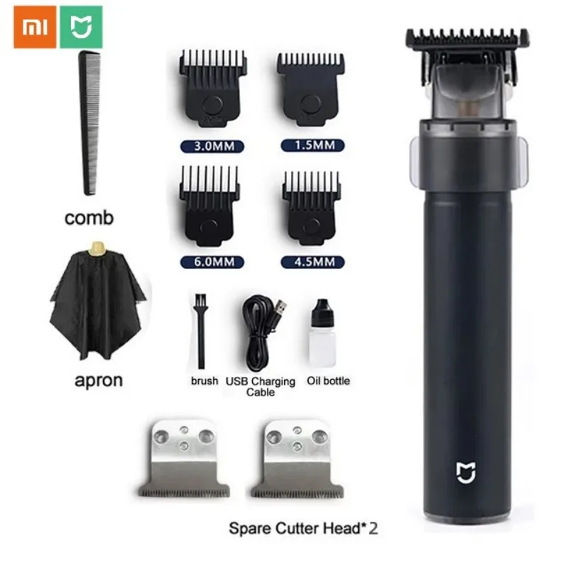 Xiaomi-Mijia Bagiator Barbeador Elétrico para Homens, Oil Head Push, Máquina De Corte De Cabelo, Clipper De Cabelo Profissional, Escultura, Barbear,