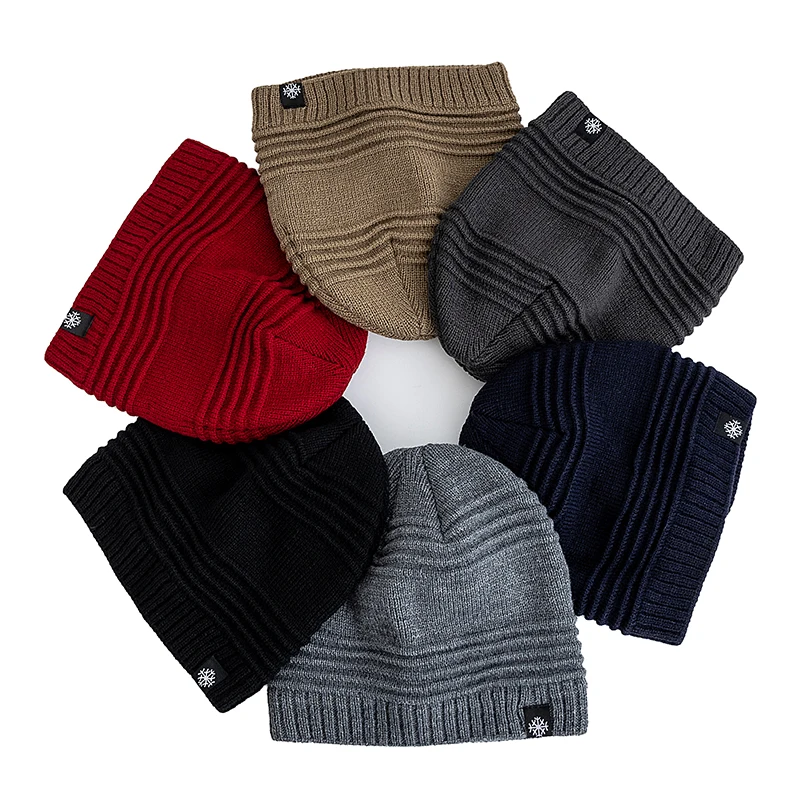 رائجة البيع للجنسين الفراء اصطف قبعة صغيرة الدفء الشتاء قبعة قبعة سميكة للرجال والنساء علامة الثلج قبعة الشتاء الموضة