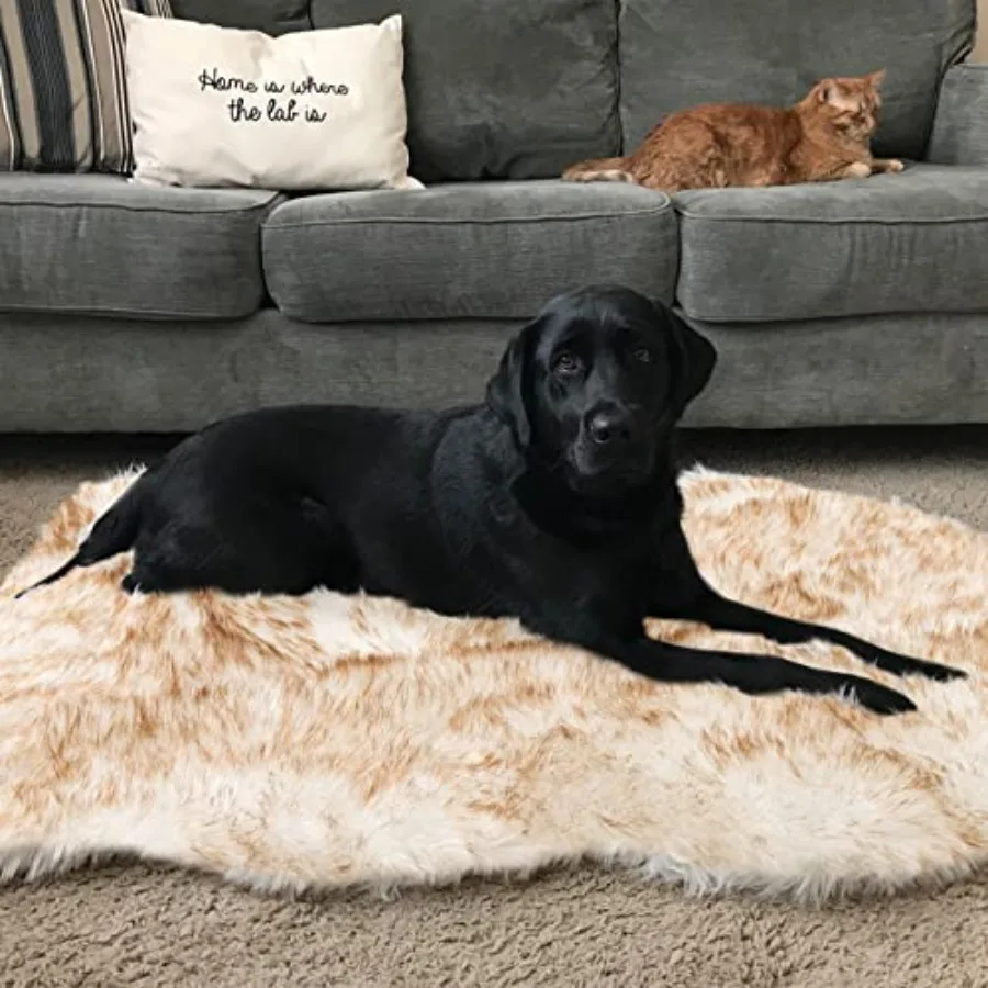 

Мягкий коврик для животных из искусственного меха, плюшевый и пушистый, ультра-уютный плед для собак и кошек, роскошный мягкий чехол для стула из искусственной овчины