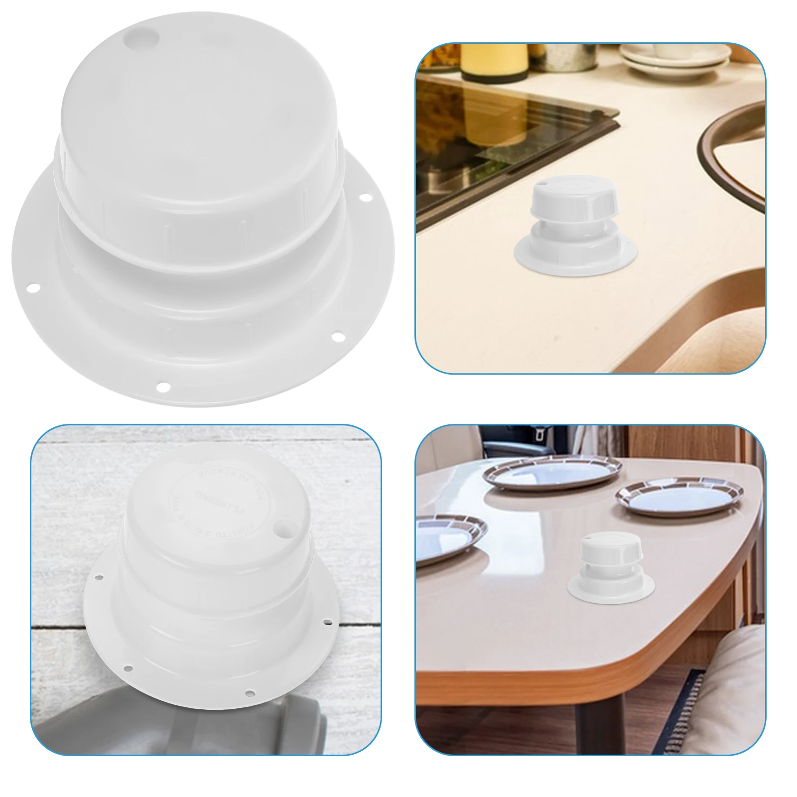 

RV Vent Cover Camper Bathroom Dryer Roof Enclosed Efficient Ventilation Durable PP Material Easy Installation Weather Resistant