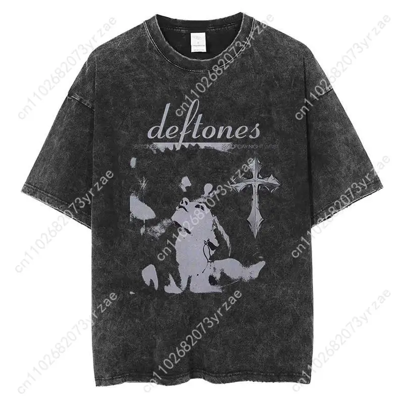 

Футболка в стиле ретро Deftones для мужчин и женщин, винтажная футболка высокого качества, хлопковая модная футболка с короткими рукавами, мягкие дышащие топы