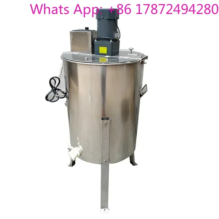 Electric Honey Centrifuge All 304 Stainless Steel 4thickened Frame Bee Separator Honey Bucket