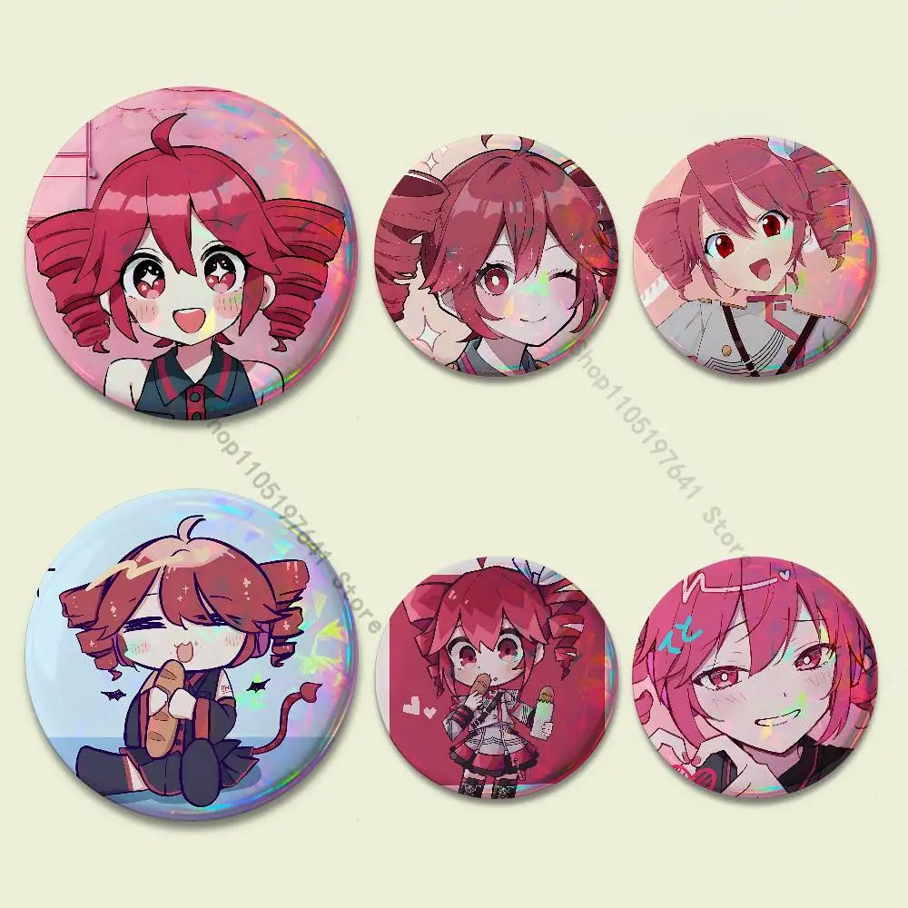 

Fukouna Girl K-Kasane T-Teto Badges Button Round Creative Pin Brooch Badge Bag Decor Fans Collect Friends Gifts