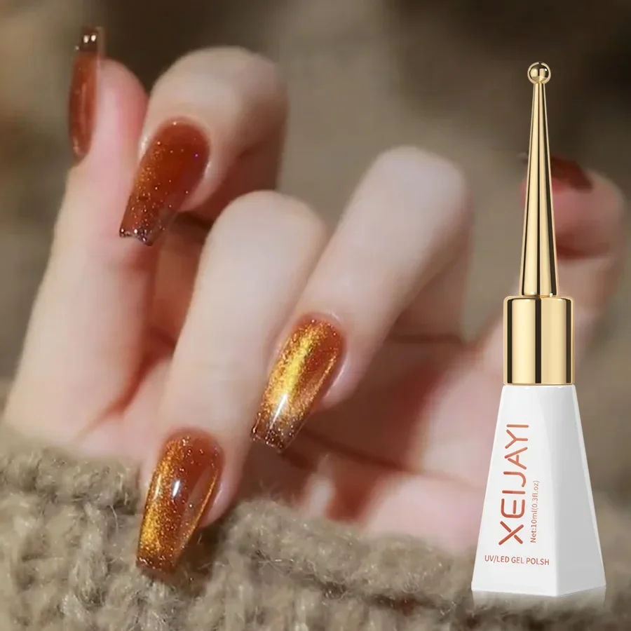 Cat Eye Nail Glue New Rose Majesty Cat Eye Nail Oil Glue Phototherapy Glue for Nail Salon Red Blue Black White