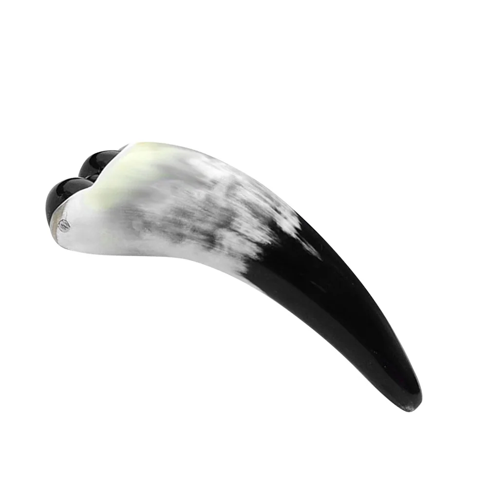 

1pc Ox Horn Massage Natural Grain Portable Therapy Tool For Back Neck Feet Body Massage Relaxation Scraping Therapy Wheel Body