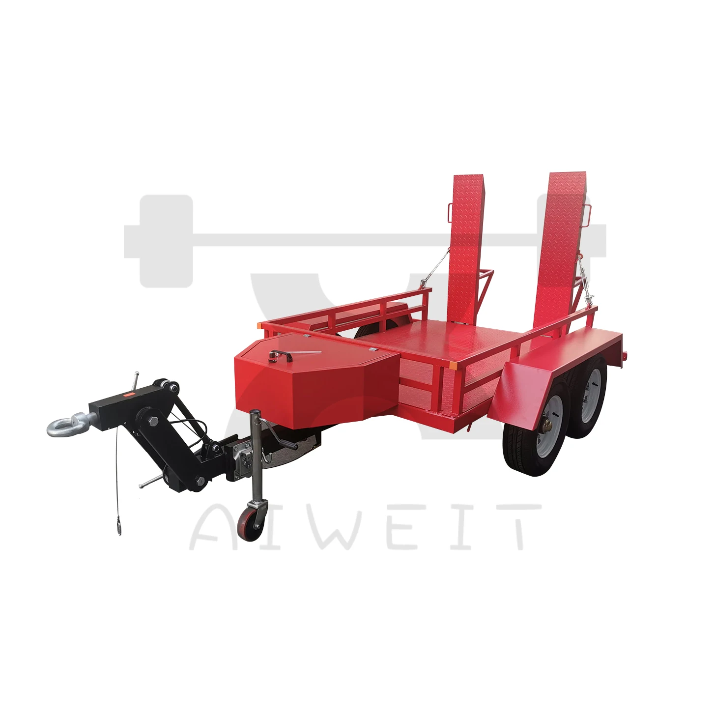 (Factory Direct Sale)Factory Price Mini Excavator Trailer Tail Plate Excavator Tilt Trailer - Image 2