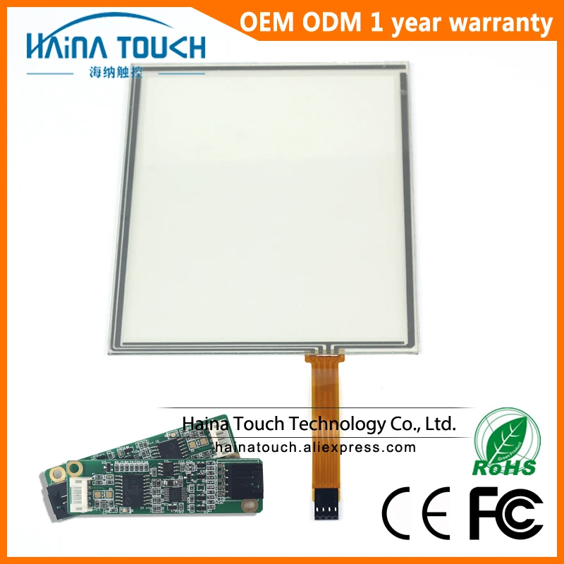 

4 Wire 10 10.4 inch USB Resistive Touch Screen Panel With USB Controller 10'' Touch Panel for Industrial Equipment