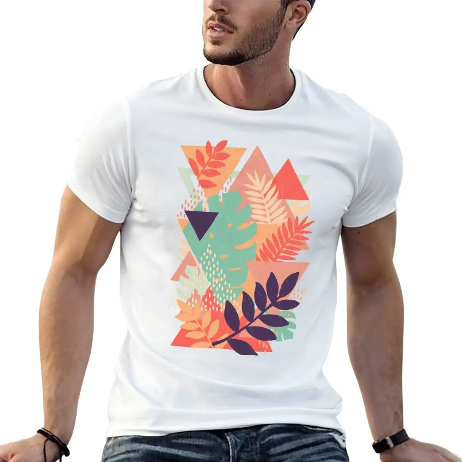 Bermuda Triangle T-Shirt street wear Short sleeve tee plain t shirts men