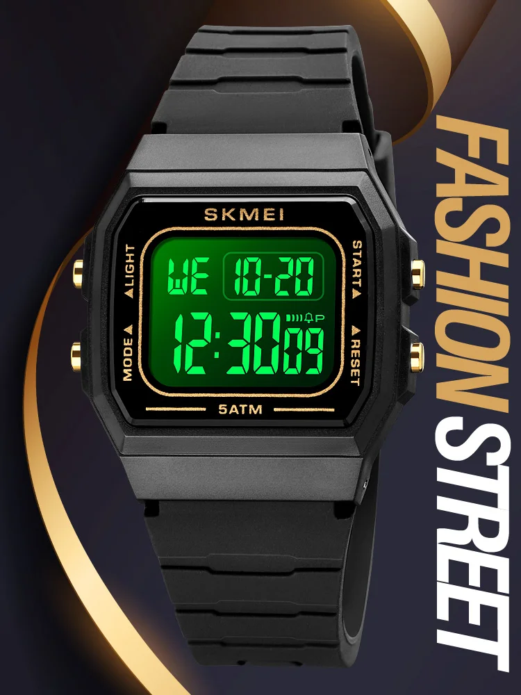 SKMEI 1683 orologio elettronico per studenti orologio elettronico semplice impermeabile a LED orologio da coppia da uomo e da donna