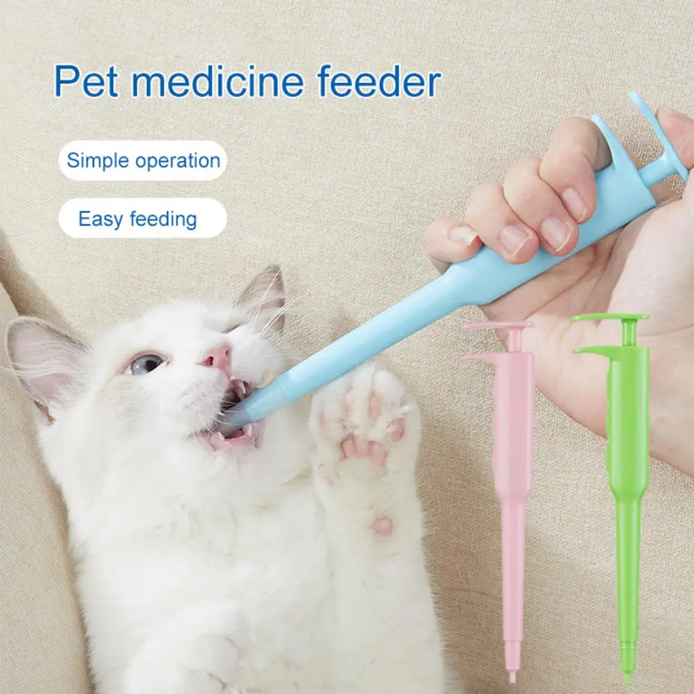 Medicine Feeder Handheld Pill Shooter Cat Dog Syringe Dispenser Feeding Kit Given Medicine Control Rods Universal Pet Supplies