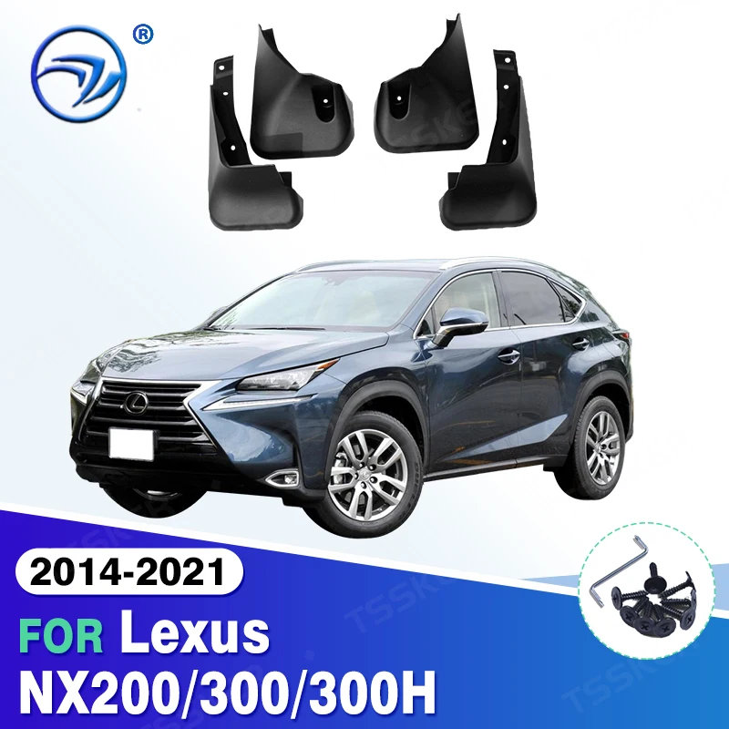 Car Fender Mud Flaps For Lexus NX200 NX300 NX300H 2014-2021 Splash Guards MudFlaps Front Rear Mudguards Auto Accessories