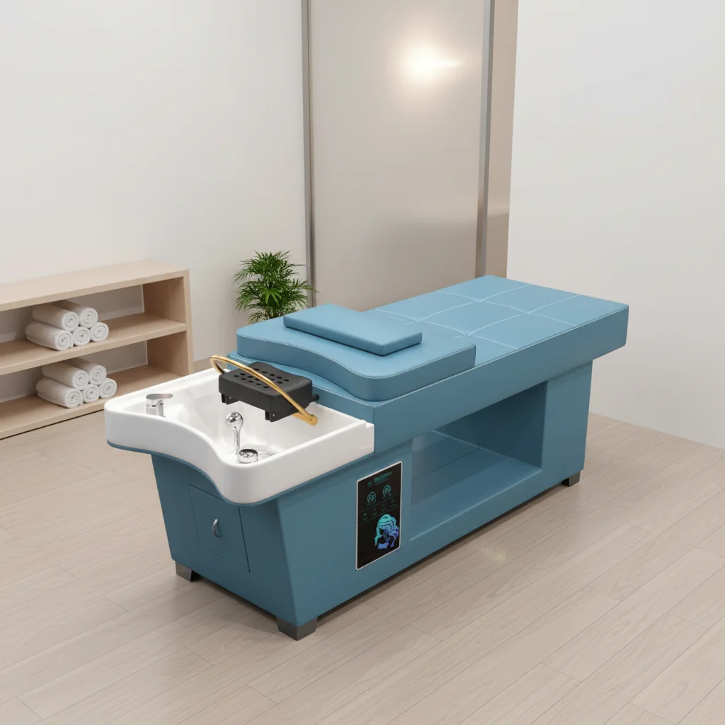 

Эргономичное кресло для тайского массажа головы и мытья волос, электрическое, прочное, современный дизайн, изогнутая керамика, портативное, для коммерческого использования, для ванных комнат и больниц