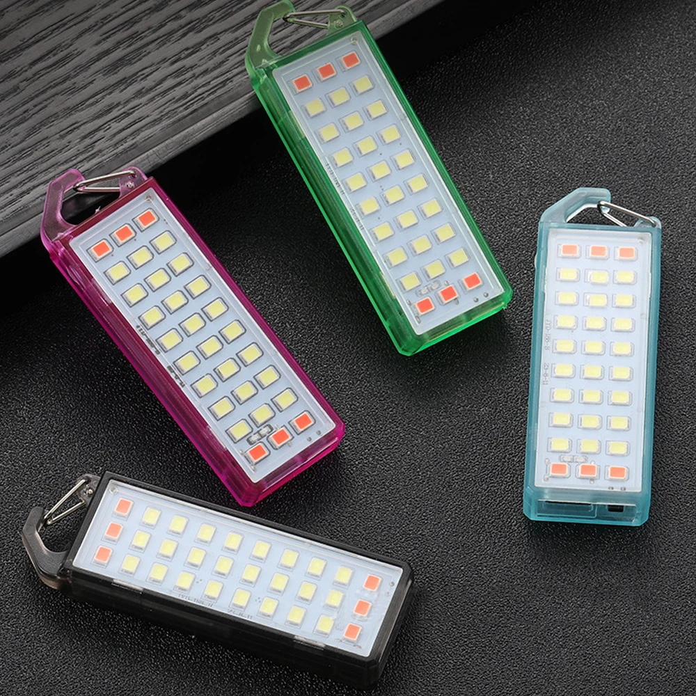 

Fashion Styling Flashlight Rechargeable Work Light Keychain Light Camping Lamp Easy To Carry Multiple Lighting Modes Waterproof