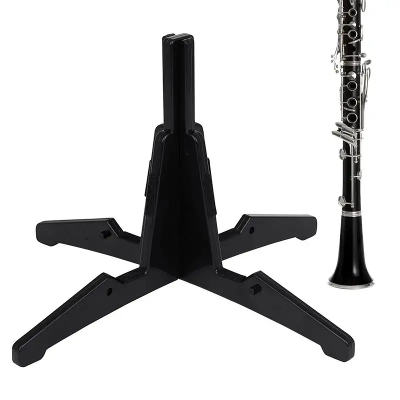 

Clarinet Stand 4-Leg Flute Stand Stable Support Stands Small And Light Clarinet Stand Fleece Protection Ideal For Practise And