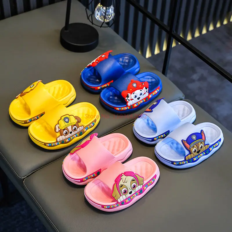 Paw Patrol  Summer Children's Sandals and Slippers Indoor Anti slip Soft Sole Cute Baby Slippers