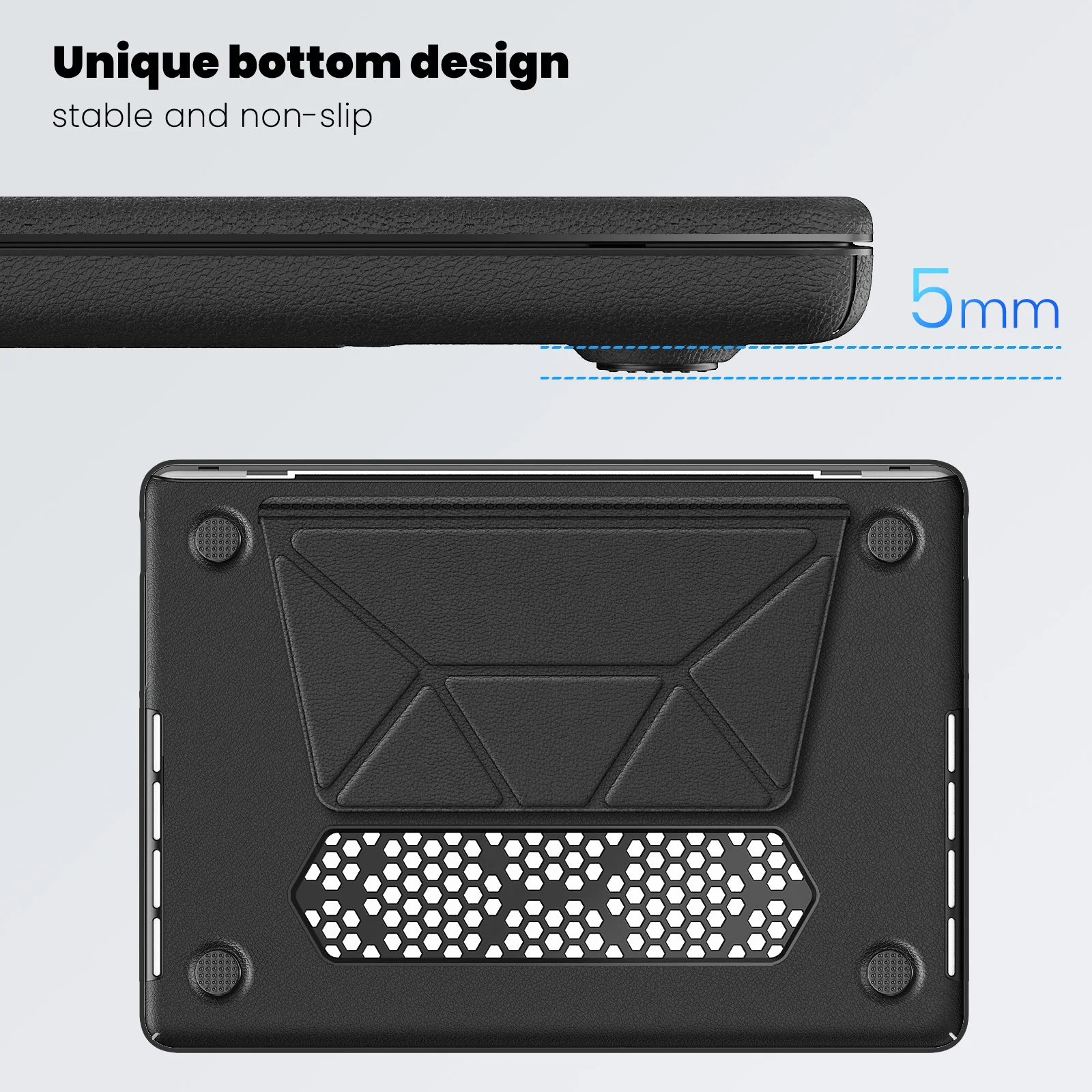 Laptop Sleeve Case for Apple Macbook Pro Air Laptop Stand Bag Cases 16 15 14 13 13.6 inch Leather Sleeve Hard Shockproof Cover