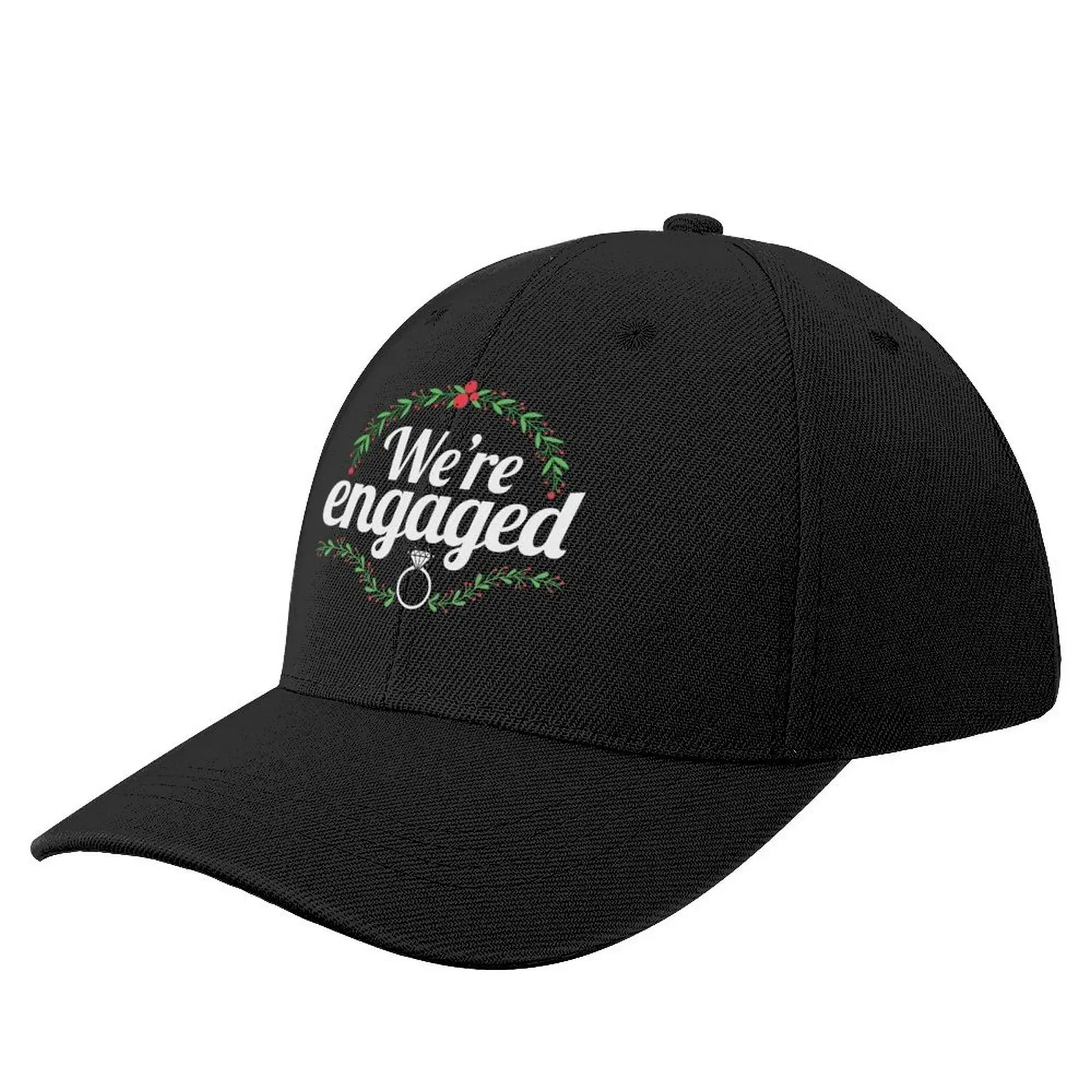 Christmas Engagement We're Engaged Baseball Cap Christmas Hat dad hat Beach Outing Trucker Hats For Men Women's