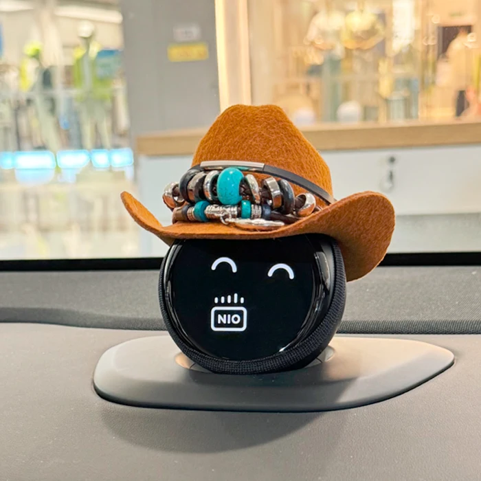 for NIO nomi   Hat robot es67et57  decorative car center console ornament western cowboy hat