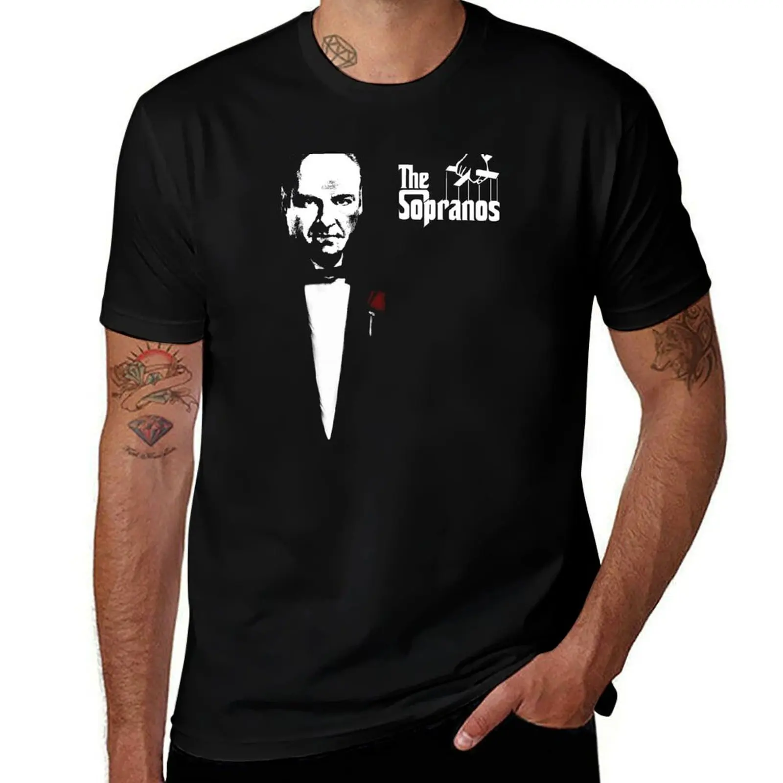 The Sopranos (The Godfather mashup) T-Shirt Breathable Workout Short Sleeve Top T-Shirt