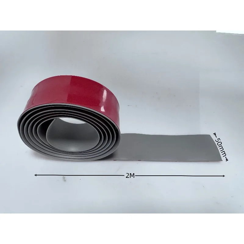1PC 2M X 5CM Self Adhesive Floor Transition Strip Flexible Wood Grain Floor Gap Cover Doorway Floor Joint Trim Multiple Colors