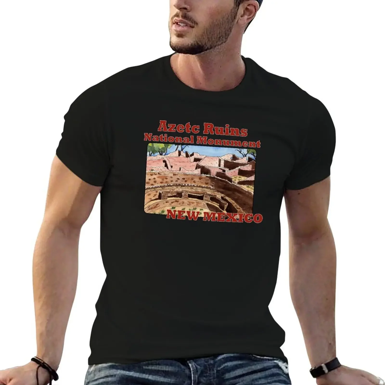 Aztec Ruins National Monument, New Mexico T-Shirt man clothes vintage t shirts anime clothes hippie clothes mens funny t shirts